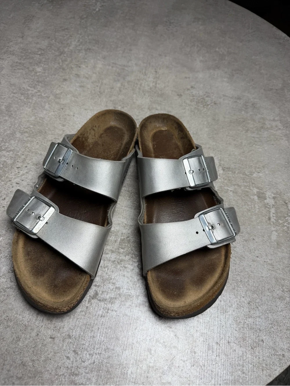 Birkenstock Arizona women Silver Two-Strap Sandal